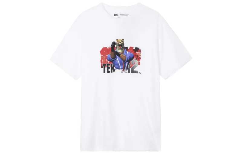 UNIQLO T Shirts Unisex White Crew Neck Moderate