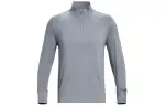 Under Armour T Shirts Men's Gray Stand Collar Moderate Straight Fit