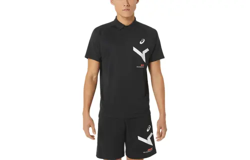 ASICS T Shirts Men's Black Moderate