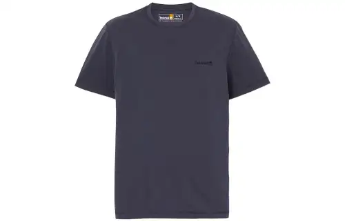 Timberland T Shirts Men's Navy Blue Crew Neck Moderate Straight Fit
