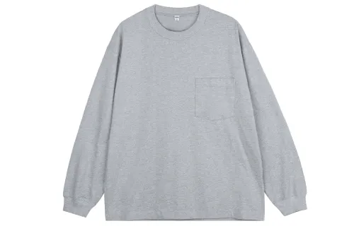 UNIQLO T Shirts Unisex Gray Crew Neck Moderate