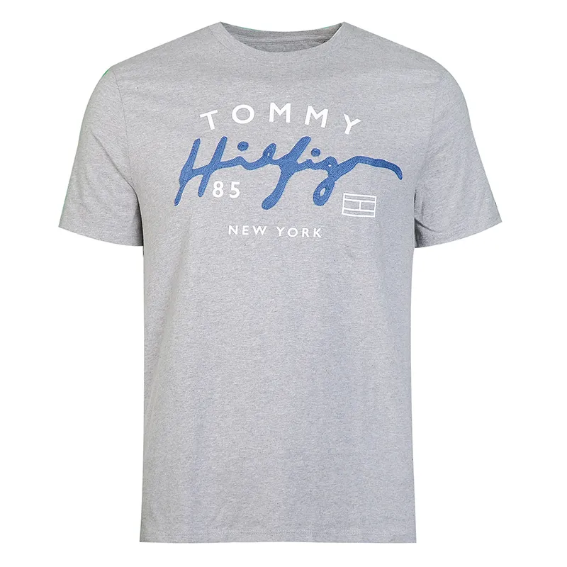 Tommy Hilfiger T Shirts Men's Crew Neck Moderate