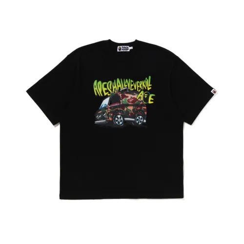 A BATHING APE T Shirts Men's Crew Neck Moderate Straight Fit