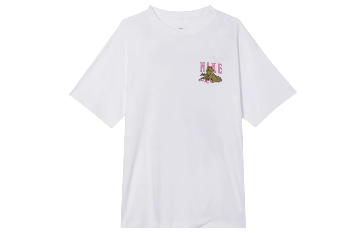 Nike SB T-Shirts Men's White Crew Neck Moderate