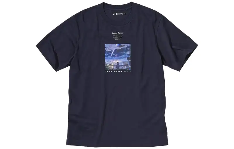 UNIQLO x XINHAICHENG,LIANMINGKUAN SS23 T Shirt Unisex Navy Blue