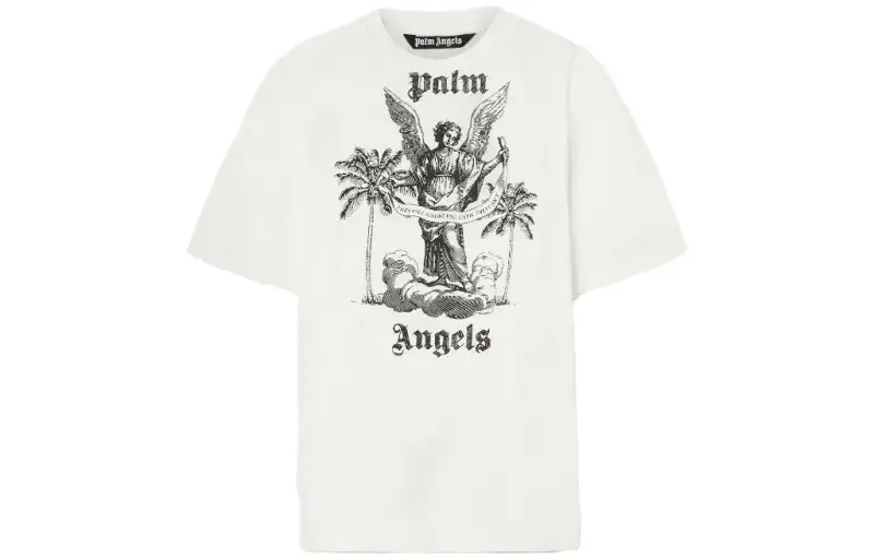 Palm Angels University logo-print T-shirt
