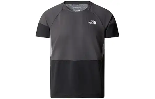 THE NORTH FACE T Shirts Men's Gray Crew Neck Moderate Straight Fit