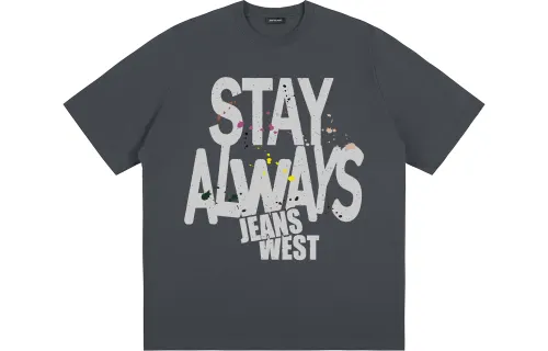 JEANSWEST T Shirts Unisex Crew Neck Moderate Straight Fit