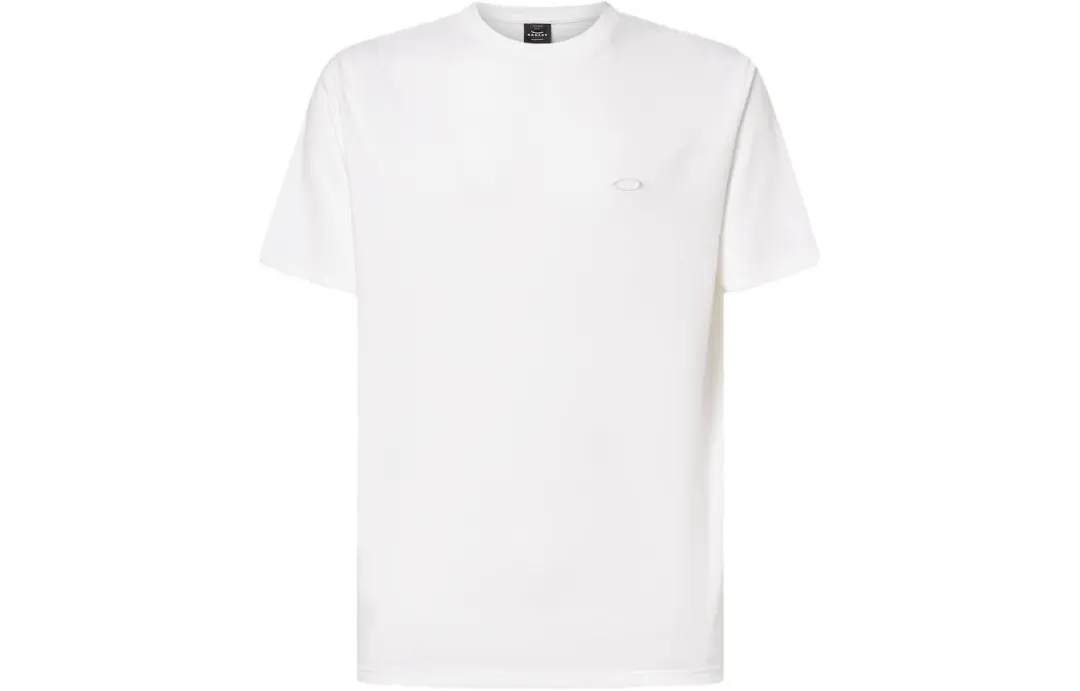 Oakley T Shirts Men's White Crew Neck Moderate Straight Fit