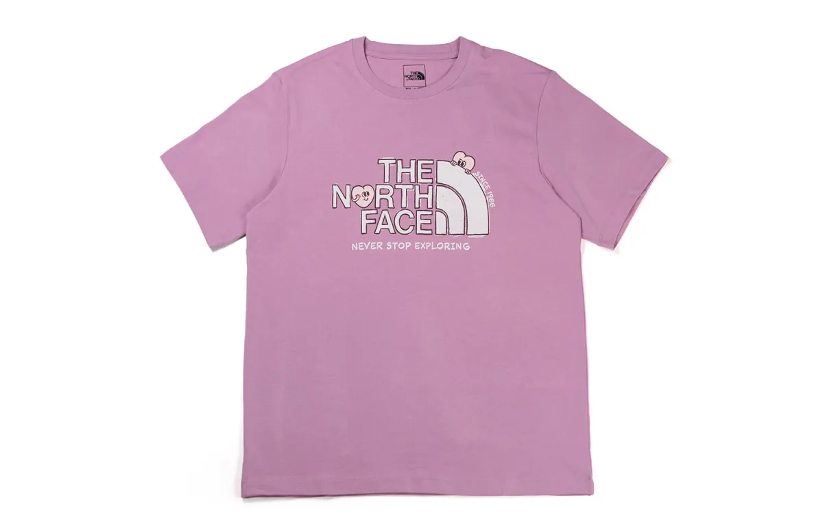 THE NORTH FACE Heart T Shirt Unisex Purple