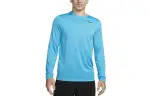 Nike T Shirts Men's Laser Blue Crew Neck Moderate Straight Fit