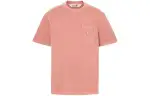 Timberland T Shirts Men's Pink Crew Neck Moderate Straight Fit