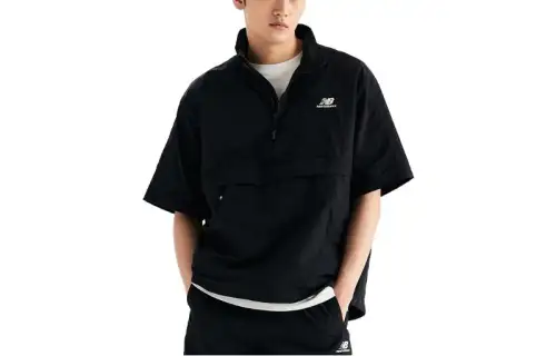New Balance T Shirts Unisex Black Thin Straight Fit