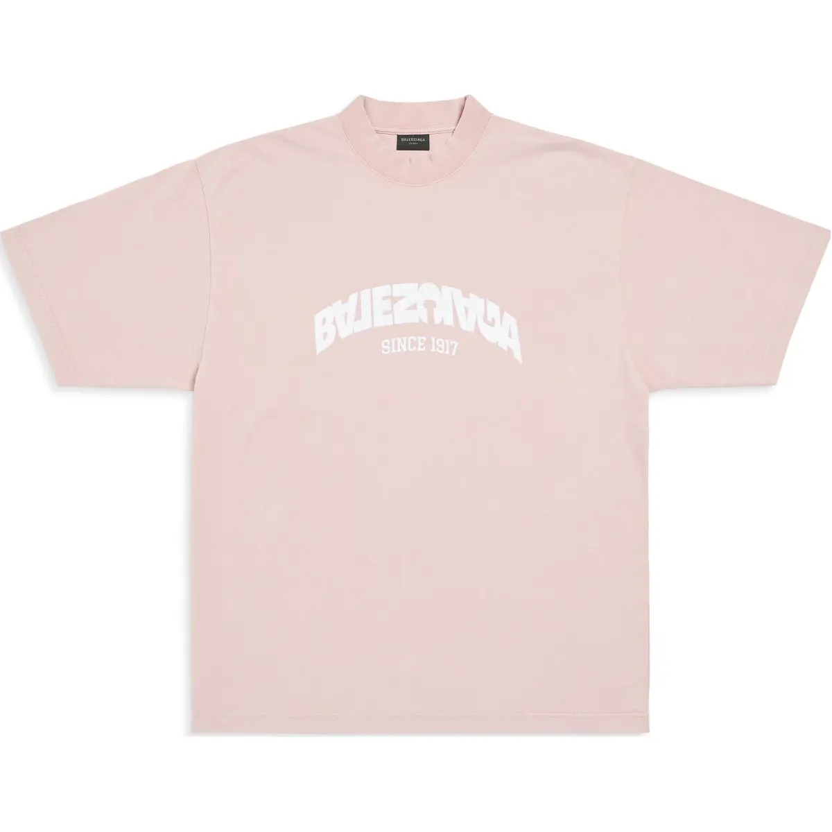 Balenciaga T Shirt Regular Fit Unisex Pink