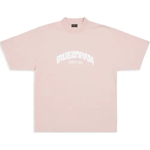 Balenciaga T Shirt Regular Fit Unisex Pink