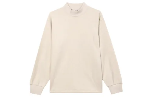 UNIQLO FW23 U T Shirts Unisex Light Beige Turtleneck Moderate