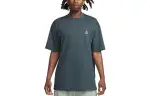 Nike T Shirts Men's Peacock Green Crew Neck Moderate Straight Fit