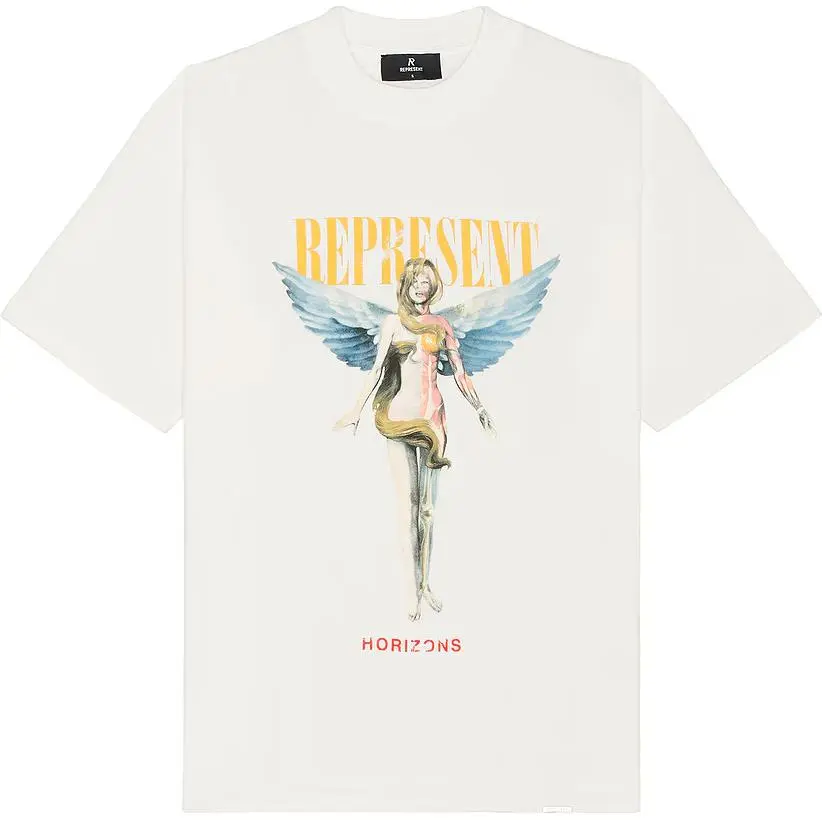 REPRESENT Logo print Cotton T shirt