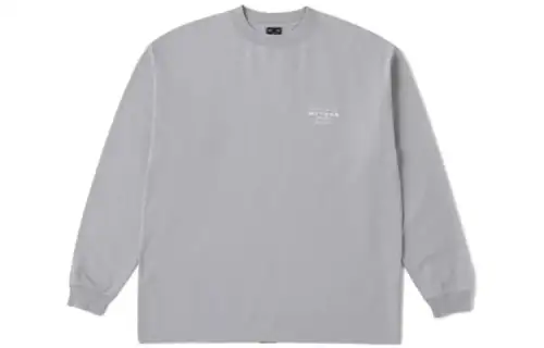 New Balance T Shirts Men's Gray Crew Neck Moderate Straight Fit
