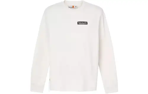 Timberland T Shirts Unisex White Crew Neck Moderate Straight Fit