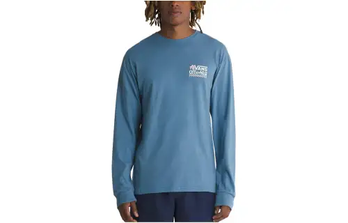 Vans Petal And Pest Long Sleeve T Shirt T Shirt Men's Blue