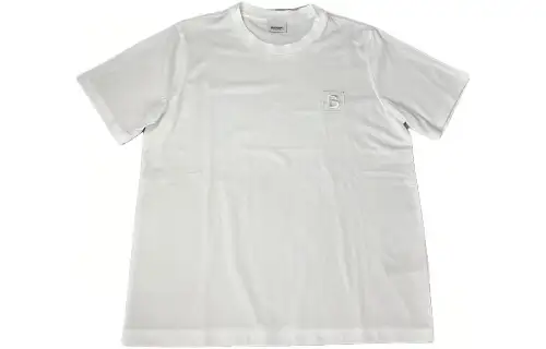 Burberry T Shirts Unisex White Crew Neck Moderate Straight Fit