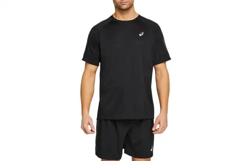 Asics Icon Short Sleeve Top T Shirt Men's Black