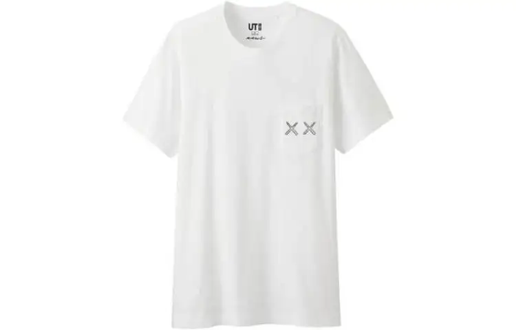 UNIQLO T Shirts Unisex White Crew Neck Moderate Straight Fit