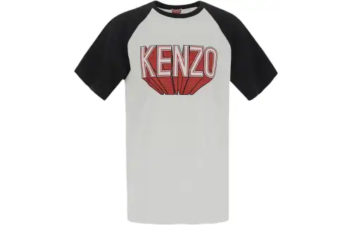 【Zoomed ImageryPrevious Season】logo-print raglan-sleeve T-shirt