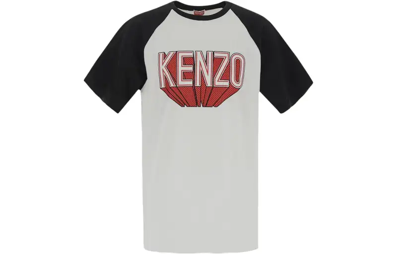【Zoomed ImageryPrevious Season】logo-print raglan-sleeve T-shirt