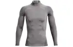 Under Armour ColdGear T Shirts Men's Gray Half Turtleneck Moderate Straight Fit