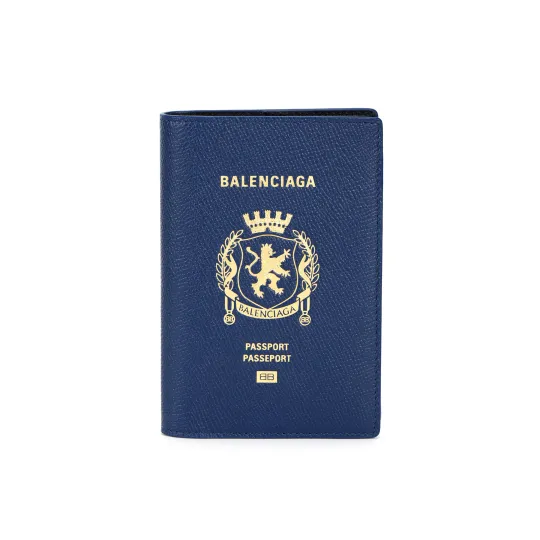 Balenciaga Logo Printed Passport Holder