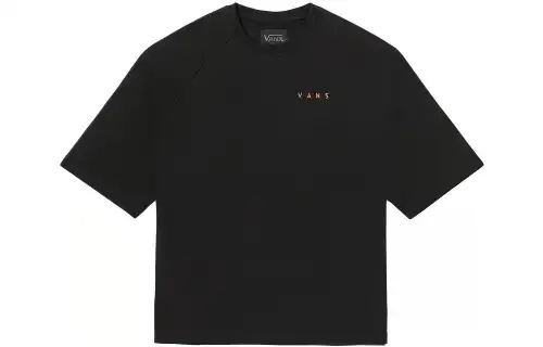 Vans CD T Shirts Unisex Black Crew Neck Moderate Straight Fit