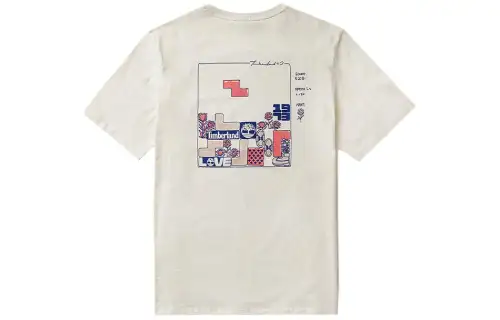 Timberland T Shirt Men's Vintage White