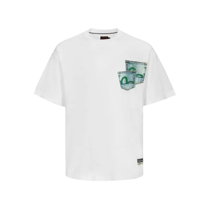 EVISU T Shirts Men's Crew Neck Moderate Straight Fit