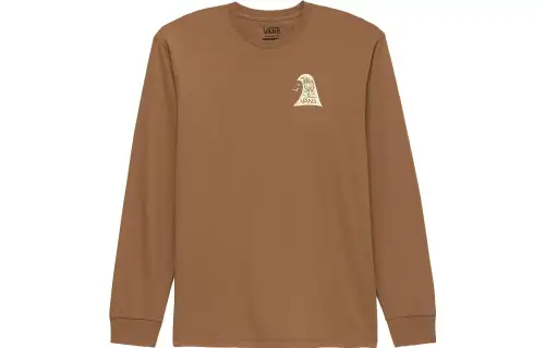 Vans X THALIA HI TIDE T Shirts Unisex Brown Crew Neck Moderate Straight Fit