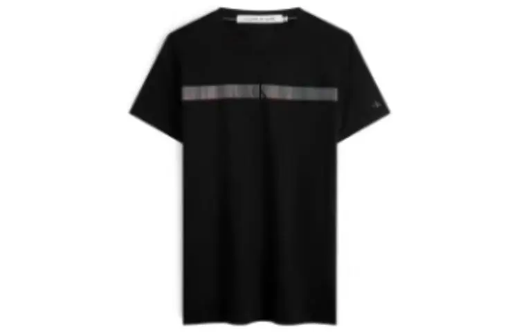 Calvin Klein T-Shirts Men's BEH-Black Crew Neck Moderate
