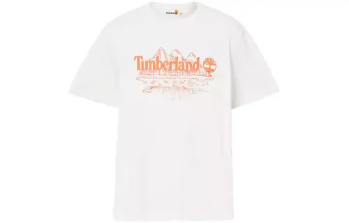 Timberland T Shirts Men's White Crew Neck Moderate Straight Fit