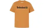 Timberland T Shirts Men's Orange Crew Neck Moderate Straight Fit