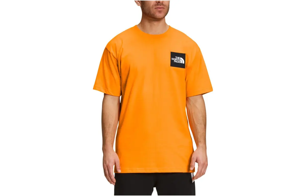 THE NORTH FACE T-Shirts Men's Orange Crew Neck Moderate