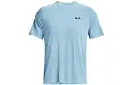 Under Armour T Shirts Men's Blue Crew Neck Moderate Straight Fit
