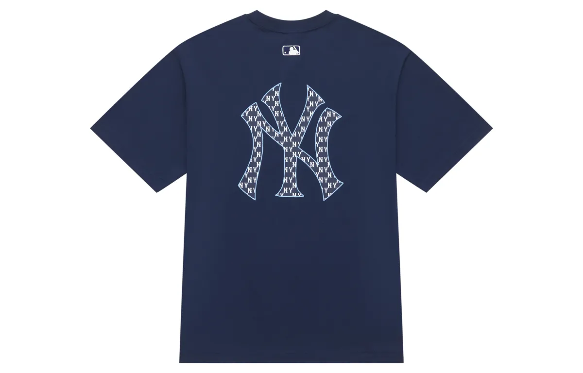 MLB MONOGRAM Collection New York Yankees SS24 T-Shirt Unisex Navy Blue
