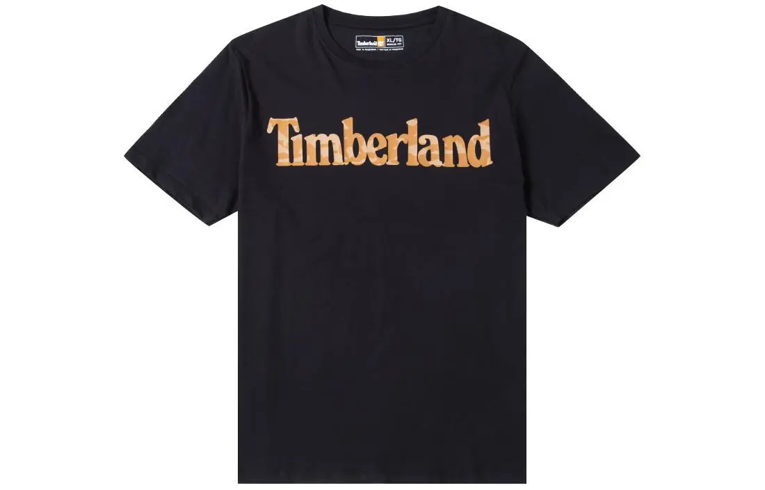 Timberland T-Shirts Men's Black Crew Neck Moderate