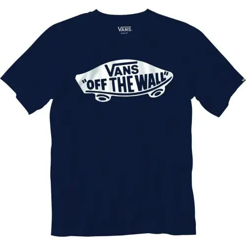 Vans T Shirts Men's Marine Blue Crew Neck Moderate Straight Fit