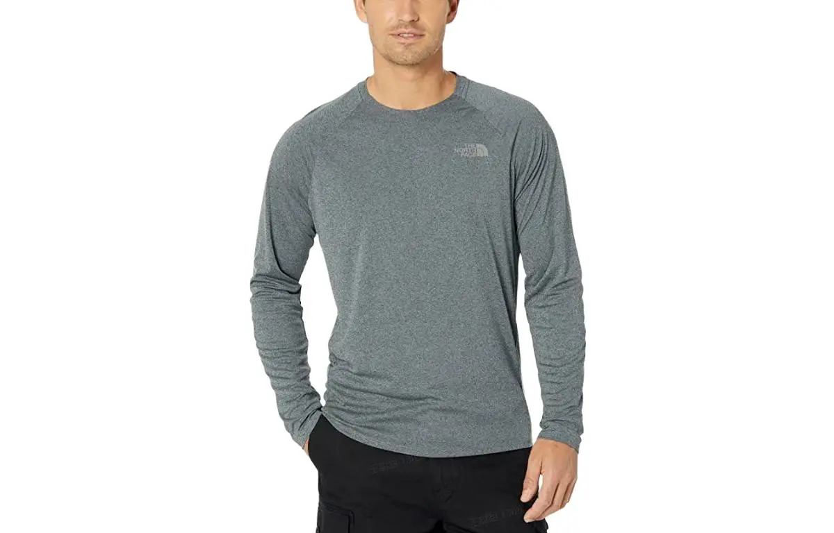 THE NORTH FACE T-Shirts Men's Gray Crew Neck Moderate Straight Fit