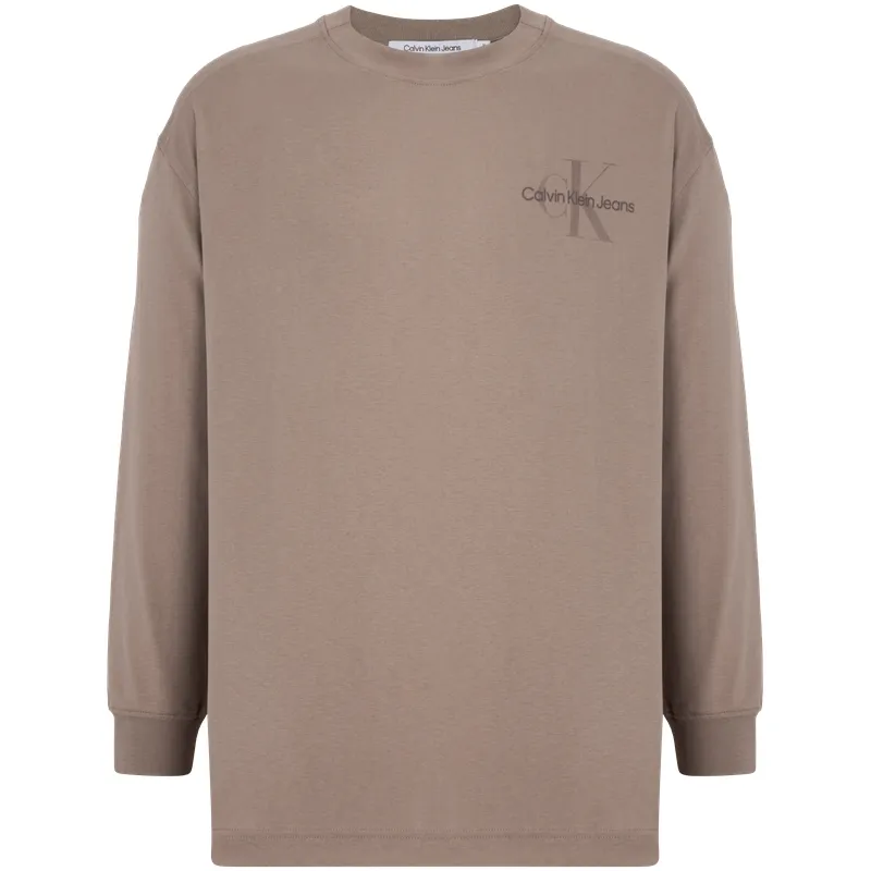 CALVIN KLEIN T-Shirt Men's Coffee