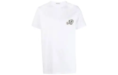 Moncler Logo Patch Crewneck T Shirt