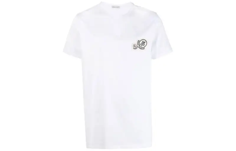 Moncler Logo Patch Crewneck T Shirt