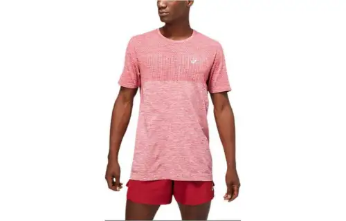 Asics Race Seamless Short Sleeve T Shirt Men's Burgundy