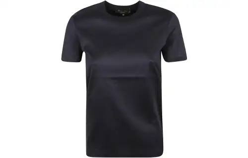 Loro Piana T Shirts Men's Blue Crew Neck Moderate Straight Fit